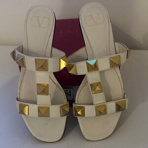 Valentino Women's Sandals with Gold Studs
